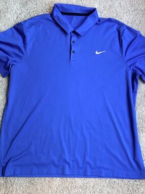 Royal Blue Nike Dri-fit Polo